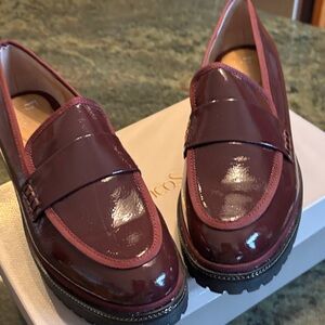 Tod's Glossy Maroon Loafers
